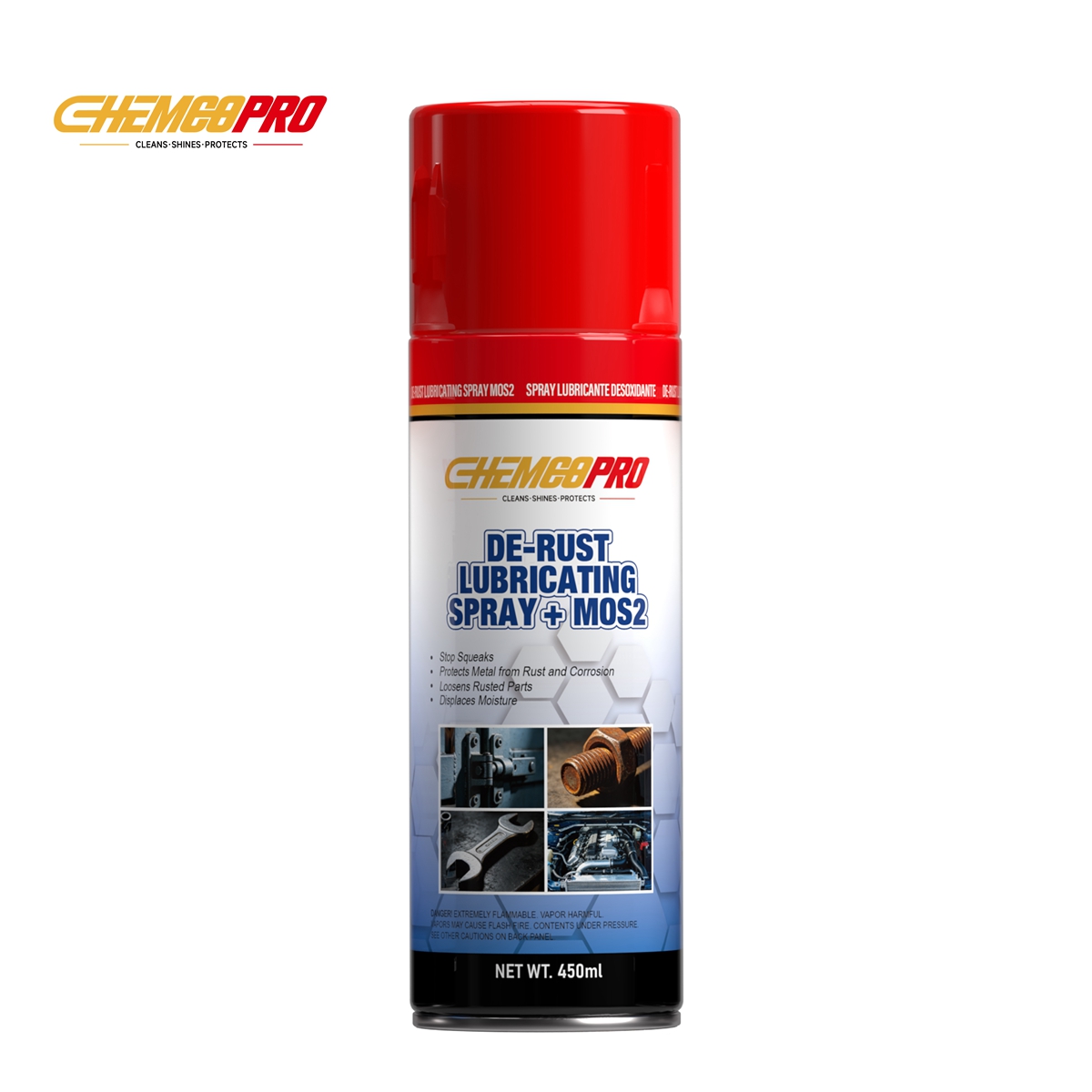 SPRAY LUBRICANTE DESOXIDANTE + MOS2 